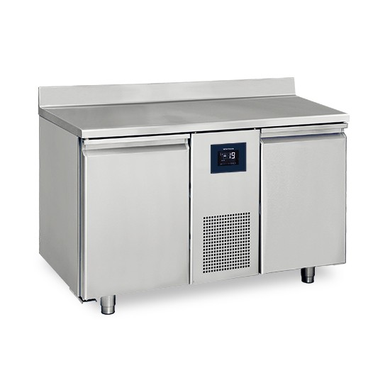 Tiefkühltisch mit 2 Türen GN 1/1 und Aufkantung, -10°/-20°C - WiFi