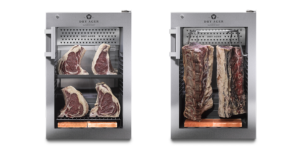 Dry Ager Reifeschrank DX500 Premium, Gehäuse und Türe Edelstahl, ohne Schloss, ink Salzpaket