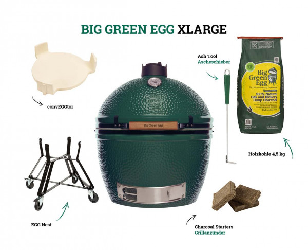 Big Green Egg - XL inkl. Nest Starter Set