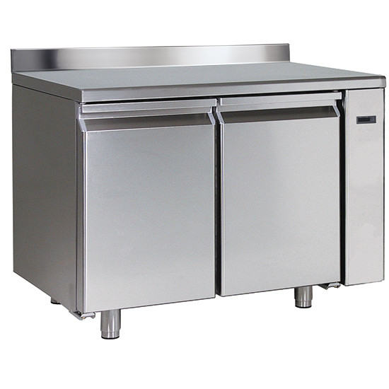 Kühltisch mit 2 Türen GN 1/1 und Aufkantung für Zentralkühlung, -2 °C/+8 °C,