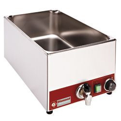 Bain Marie, Ablasshahn, Gaß, Tischmodell, 1x GN 1/1, Tiefe150 mm