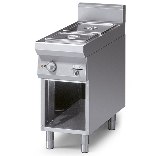 Elektro-Bain Marie auf offenem Unterbau, 1 Becken GN H=150 mm