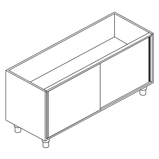 Schrank, mit Schiebetüren, mit Zwischenbord, 2250x780 mm