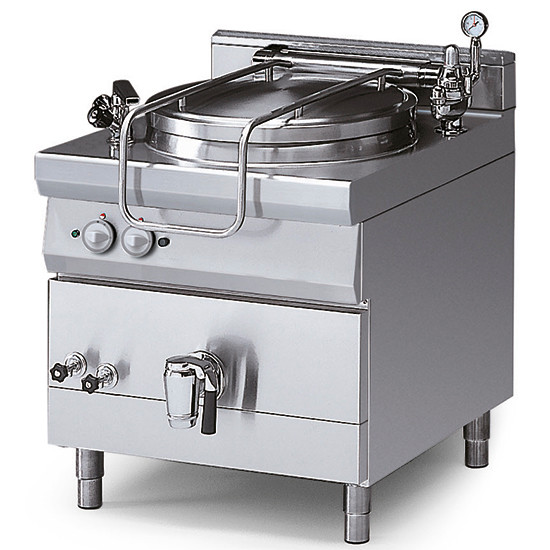 Elektro-Kochkessel, indirekte Beheizung, mit Druckdeckel, 100 Liter