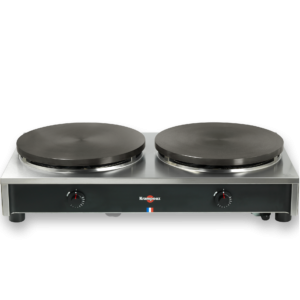 Krampouz Profi Doppel Gas-Crêpes-Gerät - Ø 400mm 8 Stern Brenner-manuell