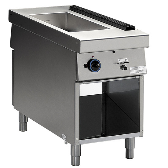 Elektro-Bain Marie auf offenem Unterbau, 1 Becken GN H=155 mm